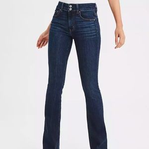 AE American Eagle Artist Denim Jeans Flare Stretch 6